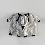 【66-90cm】 ボーダー オールインワン - 画像 (12)