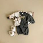 【73-100cm】 英字プリント セットアップ - 画像 (16)