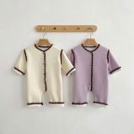 【66-90cm】 スカラップ 裏起毛 カバーオール - 画像 (4)