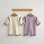 【66-90cm】 スカラップ 裏起毛 カバーオール - 画像 (5)