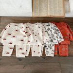 【66-100cm】ワッフル プリント セットアップ6 - 画像 (3)