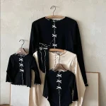 【66-90cm】 リボン フリル襟 ロンパース - 画像 (17)