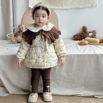 【73-100cm】厚手 蝶結び付き 裏起毛 アウター - 画像 (4)