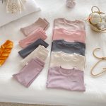 【73-100cm】無地 ルームウェア セットアップ - 画像 (11)