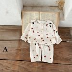 【66-100cm】ワッフル プリント セットアップ6
