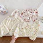 【73-100cm】カラープリント セットアップ ルームウェア - 画像 (3)