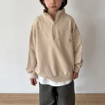【70-120cm】 ハーフジッパー パーカー - 画像 (4)
