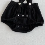 【66-100cm】 レース襟 トップス ＆ サロペット ロンパース 2点セット - 画像 (13)