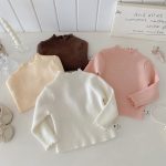 【66-100cm】ベーシック 無地 あったか ニット セーター - 画像 (9)