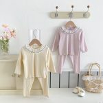 【66-100cm】可愛い 襟付き ルームウェア セットアップ - 画像 (5)