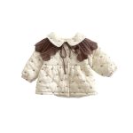 【73-100cm】厚手 蝶結び付き 裏起毛 アウター - 画像 (7)