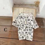 【66-100cm】ワッフル プリント セットアップ6 - 画像 (6)