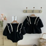 【66-110cm】 肩フリル ワンピース or ロンパース - 画像 (5)