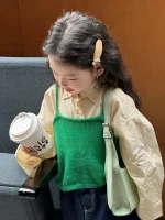 【90-140cm】 グリーンキャミOR シャツ ORデニム スカート - 画像 (7)