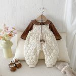 【66-90cm】 キルティング サロペット＆裏起毛 インナー - 画像 (8)