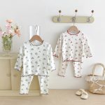 【66-100cm】花柄 ルームウェア セットアップ - 画像 (6)