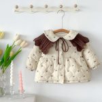 【73-100cm】厚手 蝶結び付き 裏起毛 アウター - 画像 (6)