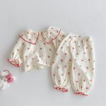 【66-100cm】チェリー柄 セットアップ - 画像 (8)
