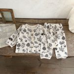 【66-100cm】ワッフル プリント セットアップ6 - 画像 (8)