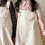 【80-150cm】 ポケット付き サロペット or ワンピース - 画像 (6)