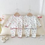 【66-100cm】花柄 ルームウェア セットアップ