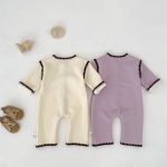 【66-90cm】 スカラップ 裏起毛 カバーオール - 画像 (3)