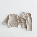 【80-130cm】英字 カジュアル セットアップ - 画像 (7)