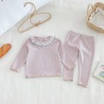 【66-100cm】可愛い 襟付き ルームウェア セットアップ - 画像 (4)
