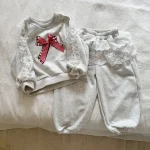 【80-150cm】レースリボン スウェットセットアップ - 画像 (12)