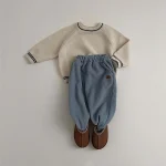 【73-100cm】 韓国風 シンプル カジュアル パンツ - 画像 (12)