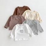 【73-100cm】 熊プリント シャツ