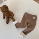 【80-130cm】 熊柄 レギンス - 画像 (5)