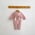 【66-90cm】 ウサギ帽子 オールインワン - 画像 (7)