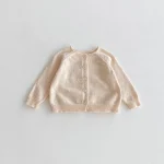 【80-130cm】 クールネック シンプル カーディガン - 画像 (10)