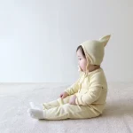 【66-90cm】 韓国風リブ オールインワン - 画像 (8)