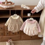 【66-90cm】 立体フラワー ロンパース or セーター - 画像 (4)