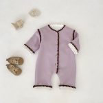 【66-90cm】 スカラップ 裏起毛 カバーオール - 画像 (6)
