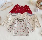 【73-100cm】総柄 カートゥーン ルームウェア セットアップ - 画像 (4)