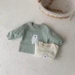 【73-100cm】 熊柄 カジュアル セットアップ - 画像 (10)