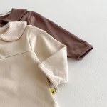 【73-110cm】 丸襟 シンプル セットアップ - 画像 (11)