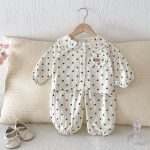 【73-100cm】ドット チェック ルームウェア セットアップ - 画像 (5)