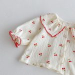 【66-100cm】チェリー柄 セットアップ - 画像 (11)