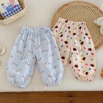 【73-100cm】レインボー ボーダー 小犬 セットアップ ルームウェア - 画像 (7)