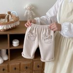 【73-120cm】 蝶結び コーデュロイ あったか パンツ - 画像 (11)