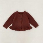 【66-100cm】フリル ニット カーディガン ショートパンツ - 画像 (9)
