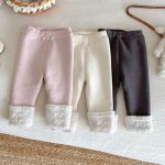 【73-100cm】 ロールヘム 裏起毛 レギンス