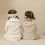 【66-90cm】 ボンネットOR小花柄 オールインワン - 画像 (3)