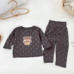 【73-100cm】ドット くま ルームウェア セットアップ - 画像 (3)