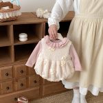 【66-90cm】 立体フラワー ロンパース or セーター - 画像 (12)