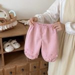 【73-120cm】 小花 裏起毛 パンツ - 画像 (8)